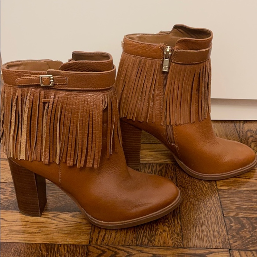 Ivanka Trump fringe booties